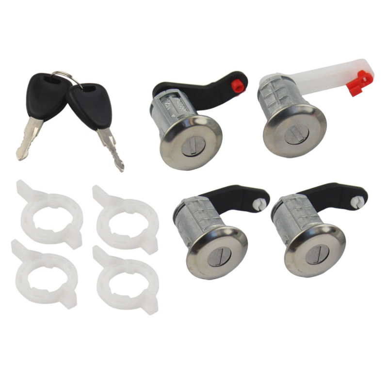 4 serrures de porte pour Master 2 (1998-2010) avant et arrière - avec 2 clés