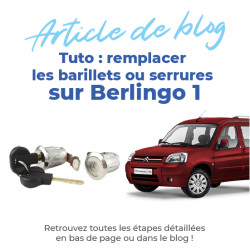 4 serrures de porte pour Berlingo 1 (1996-2008) avant gauche + droit + porte latérale + porte arrière battante 7