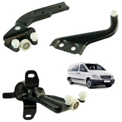 Kit roulettes de porte latérale pour Mercedes Vito W639 (2003-2014) porte coulissante droite 2