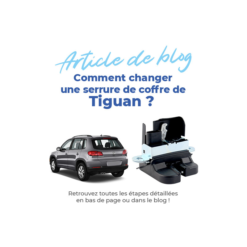 Hayon Serrure Coffre Arrière VW - Référence 3V0827566 - Pour Caddy, Tiguan, Teramont, Touran 2016-2024