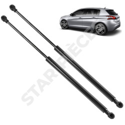 2 verins de coffre pour Peugeot 308 2 (2013-2021) amortisseurs coffre 9807899380, 1635439180 2