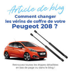 2 vérin de coffre pour Peugeot 208 1 (2012-2019) vérin hayon 7