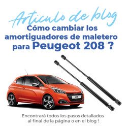 2 amortiguadores de maletero para Peugeot 208 1 (2012-2019) muelles neumático maletero 1