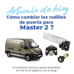 Guía de puerta lateral para Master 2 (1997-2010) puerta correda - guía inferior, central, superior de puerta y riel 6