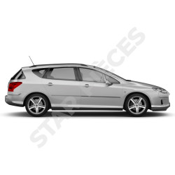 Brazo limpiaparabrisa trasero para Peugeot 407 SW (2004-2011) con escobilla limpiaparabrisas 8