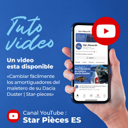 2 amortiguadores de maletero para Dacia Duster (2010-2017) muelles neumático maletero 8