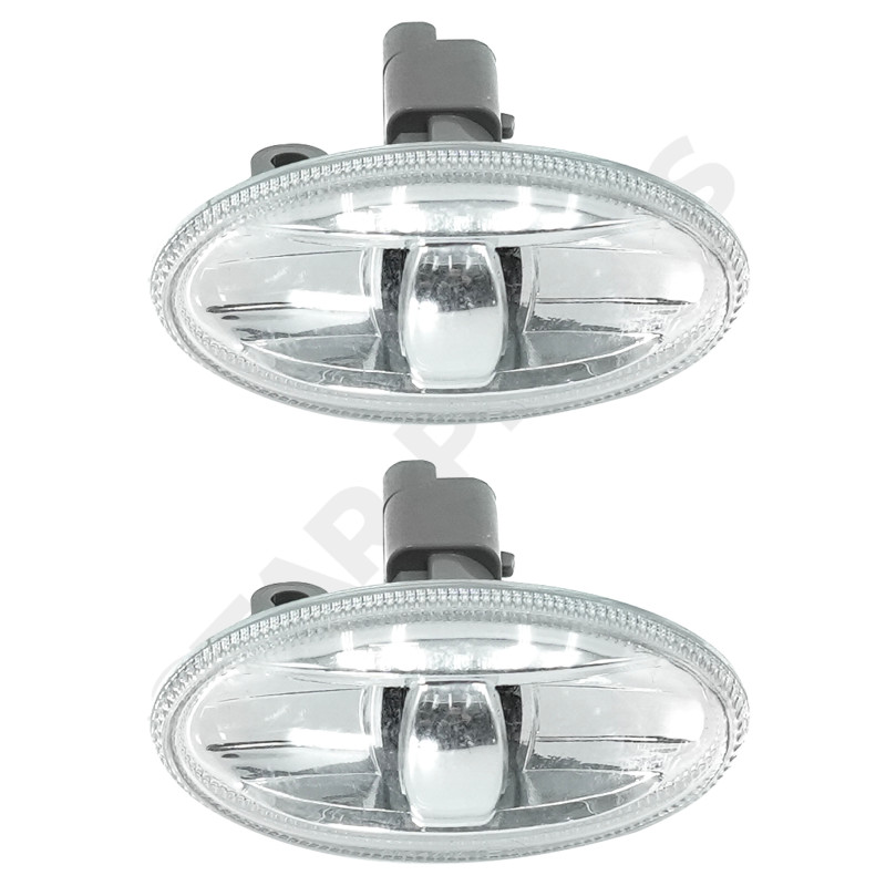 Clignotants Latéraux Pour Peugeot 206 407 607 - Lot De 2 Pièces - Blanc