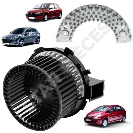 Ventilateur De Chauffage (Pulseur D'Air) Pour Peugeot 206, 307, Citroën Xsara Picasso - Avec Connectique
