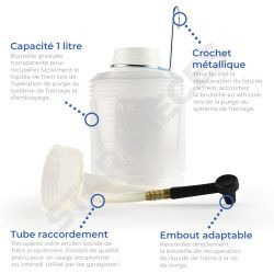 Bouteille graduée de récupération de liquide de frein et d'embrayage 2
