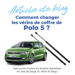 2 vérin de coffre pour Polo 5 (6R, 6C) (2009-2017) vérin hayon 6R6827550A, 6R6827550C 7
