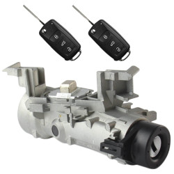 Bombín de arranque para Golf 5 y Golf Plus (2003-2009) con cilindro, contactor y llaves codificables 2