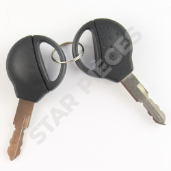 Lot de serrures pour 206 (à partir de 1998) serrures de porte + serrure de coffre + bouchon réservoir avec clés 9170N8 8