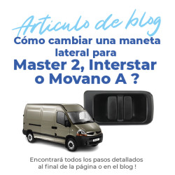 Maneta de puerta lateral exterior para Nissan Interstar (1997-2010) puerta lateral corredera derecha 5
