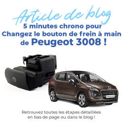 Bouton frein à main pour Peugeot 3008 (2009-2016) commande électrique-bouton frein parking 470706, 9666405677 9