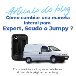 Maneta de puerta lateral exterior para Citroen Jumpy 1 (1995-2006) puerta lateral corredera derecha 4