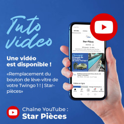 Bouton lève vitre pour Twingo (1997-2012) avant gauche ou droit (non confort) 6490HQ 7