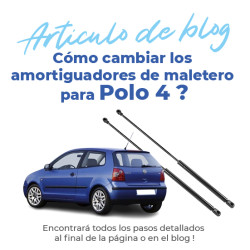2 amortiguadores de maletero para Polo 4 (9N) (2001-2009) muelles neumático maletero 1