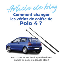 2 vérin de coffre pour Polo 4 (9N) (2001-2009) vérin hayon 6Q6827550, 6Q6827550A, 6Q6827550C, 6Q6827550D 8