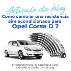 Resistencia aire acondicionado para Opel Corsa D (2006-2014) resistencia de ventilador 6845788, 55702441, A43000800 8