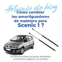 2 amortiguadores de maletero para Scenic 1 y Megane Scenic (1996-2003) muelles neumático maletero 1