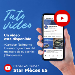 2 amortiguadores de maletero para Scenic 1 y Megane Scenic (1996-2003) muelles neumático maletero 2