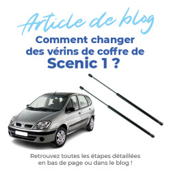 2 vérin de coffre pour Scenic 1 et Megane Scenic (1996-2003) vérin hayon 7700434465, 7700828454 7