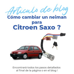 Bombín de arranque para Citroen Saxo (1996-2005) con 2 llaves 3