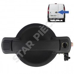 Poignée de porte extérieure pour Fiat Doblo (2000-2010) porte battante arrière 4