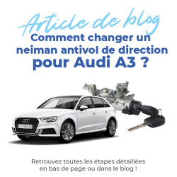 Neiman pour Audi A3 (2004-2020) avec barillet contacteur et double de clés 8E0905855A, 1K0905851, 1K0905865 8