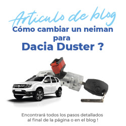 Bombín de arranque para Dacia Duster (2010-2017) con 2 llaves 6
