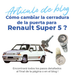 2 cerraduras para Super 5 (1984-1996) delantero izquierdo y derecho - se vende con llaves 9
