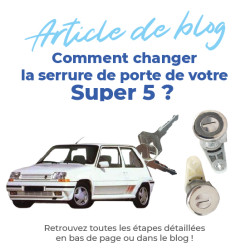 2 serrures pour Super 5 (1984-1996) avant gauche et avant droite 7701349790, 7701349791, 7701367603 9