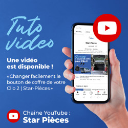 Bouton poussoir serrure de coffre pour Clio 2 (1998-2001) vendu avec double de clé 7701471225 4