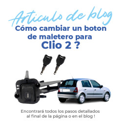 Botón Cerradura de maletero para Clio 2 (1998-2001) se vende con llaves 4