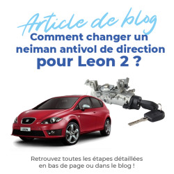 Neiman pour Seat Leon 2 (2005-2012) avec barillet contacteur et double de clés 8E0905855A, 1K0905851, 1K0905865 8