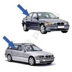 Lève vitre pour BMW E46 (1998-2005) AVEC MOTEUR - arrière droit (arrière du passager) 8