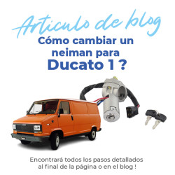Bombín de arranque para Fiat Ducato 1 (1982-1994) con 2 llaves 6