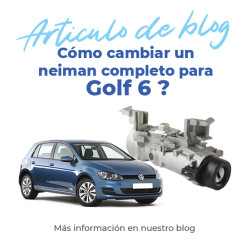 Bombín de arranque para Golf 6 (2008-2016) con 2 llaves 1