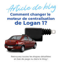 Serrure de porte pour Dacia Logan 1 (2004-2012) centralisation de porte avant arrière et coffre 8