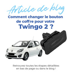 Bouton de coffre pour Twingo 2 (2007-2014) hayon arrière - coffre 8200076256 9