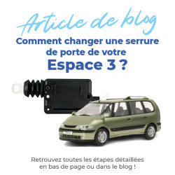 Serrure pour Espace 3 (1996-2002) centralisation de porte avant arrière et coffre 8