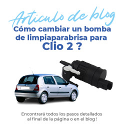 Bomba de limpiaparabrisas para Clio 2 y Clio Campus (desde 1998) delantero o trasero 7