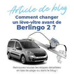 Lève vitre pour Berlingo 2 (2008-2018) avant droit (côté passager) 9222EQ, 9222ER, 9802389180 2