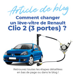Lève vitre pour Clio 2 (1998-2005) AVEC MOTEUR - avant gauche (côté conducteur) (3 portes) 7700842247 8