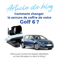 Serrure de coffre pour Golf 6 (2008-2014) centralisation hayon arrière - coffre 1K6827505E9B9 9