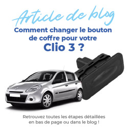 Bouton de coffre pour Clio 3 (2005-2012) hayon arrière - coffre 8200076256 9