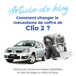 Serrure de coffre pour Clio 2 (à partir de 1998) centralisation hayon arrière - coffre 8200060917, 7700435694, 7701473742 9