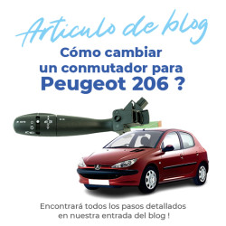Mando luces para Peugeot 206 (1998-2009) luces, faros, intermitentes y luces de antiniebla delantero y trasero 8
