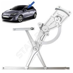 Lève vitre pour Mégane 3 (2008-2016) avant gauche (côté conducteur) (5 portes) 2