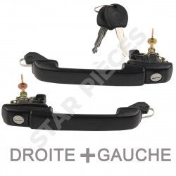 Poignées de porte extérieure pour Golf 4 Cabriolet (1998-2002) avant gauche + avant droite 3